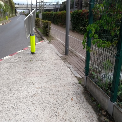 Îlot 'provisoire' de la Piste Cyclable de l'Alliance